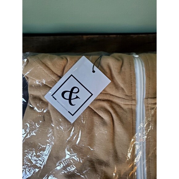 NWT Ampersand Ave Womens Half Zip Brown Gray Single Hood Sweatshirt Hoodie 3XL - Picture 2 of 5
